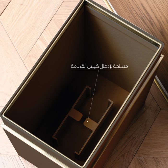 Bronze Trash Bin - Image 2